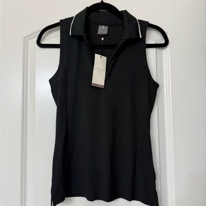 CALIA WOMEN’S ON PAR SLEEVELESS POLO TOP! NWT!